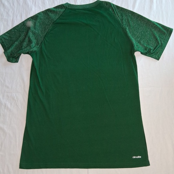 Adidas‎ Ultimate Tee Green University of Miami Hurricanes U Logo T-Shirt  M - Picture 6 of 8